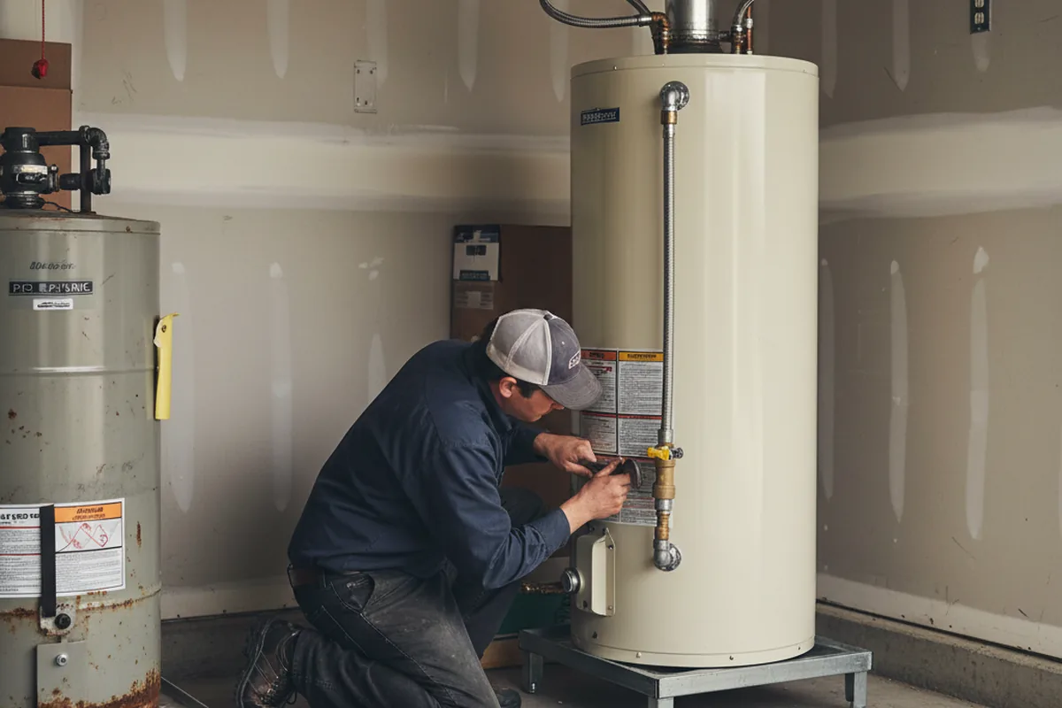 Water heater and shutoff valve replacement in Turners Falls